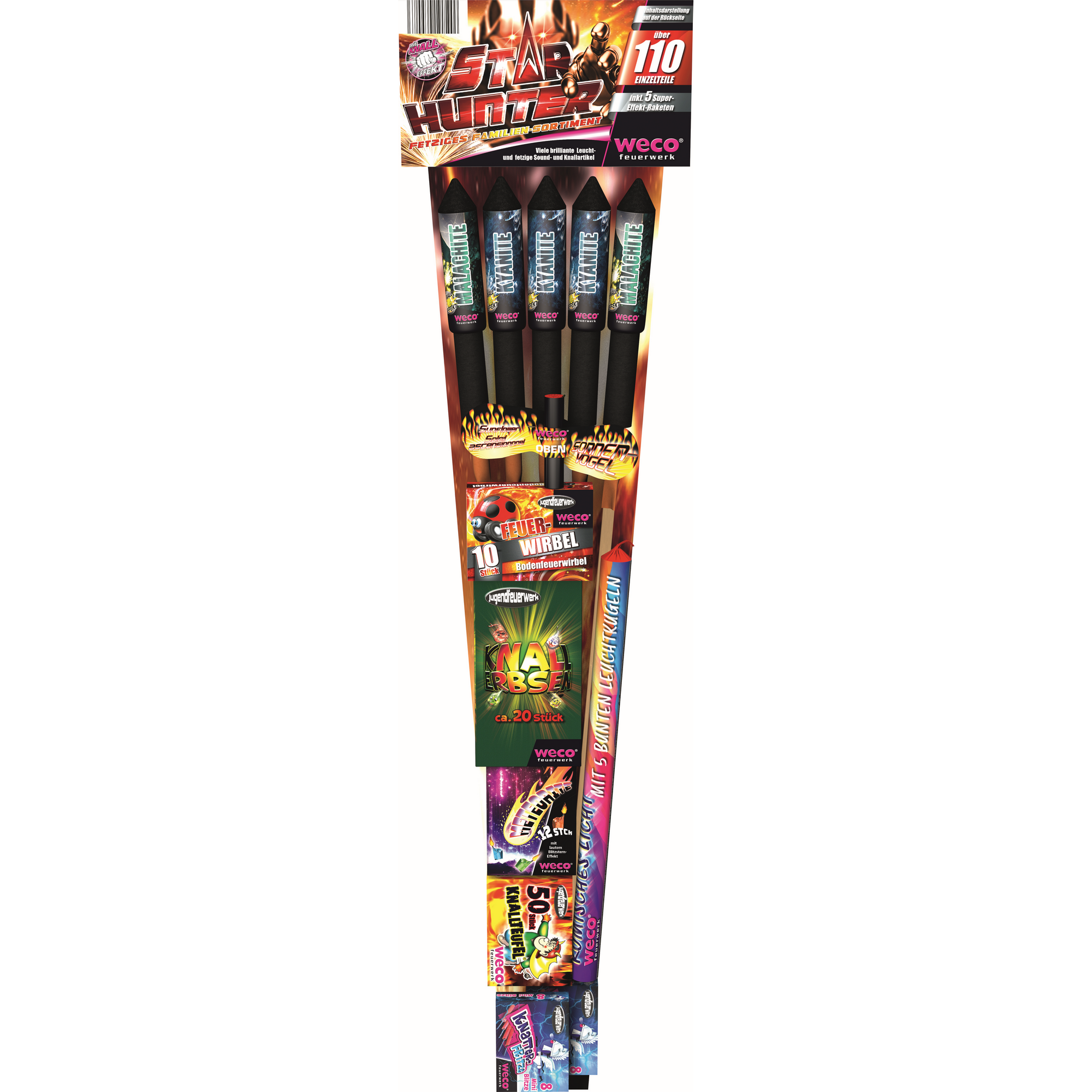 Familien-Feuerwerk 'Star Hunter' 115-teilig