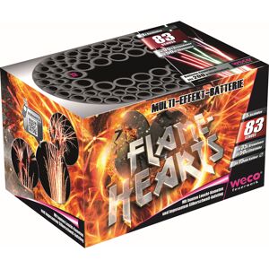 Batterie-Feuerwerk 'Flamehearts' 83 Schuss