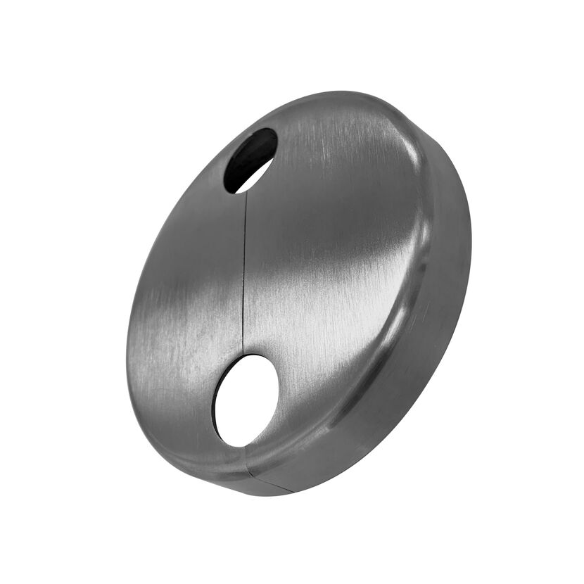 Rosette 'E93' Ø 105 x 16 mm 2-teilig Edelstahl
