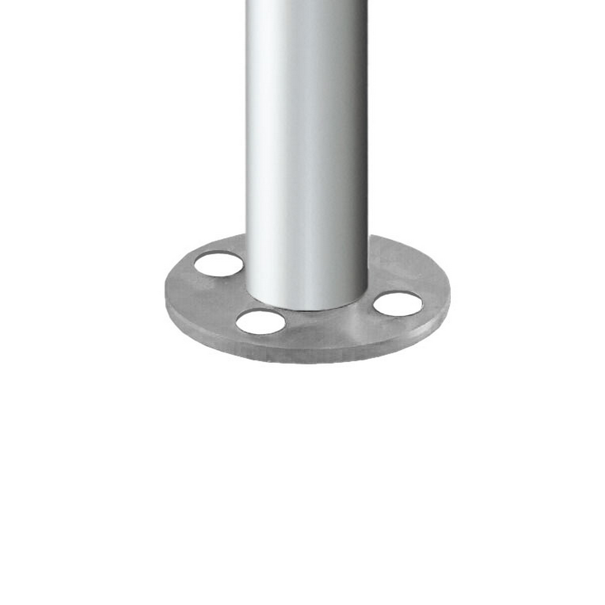 Geländerset 'AB12' Aluminium weiß Bodenmontage 1500 mm