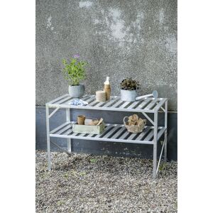 Alu-Tisch 2 Ebenen für Gewächshäuser aluminiumfarben