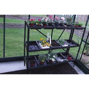 Gestell für Anzuchtschalen 3 Ebenen schwarz