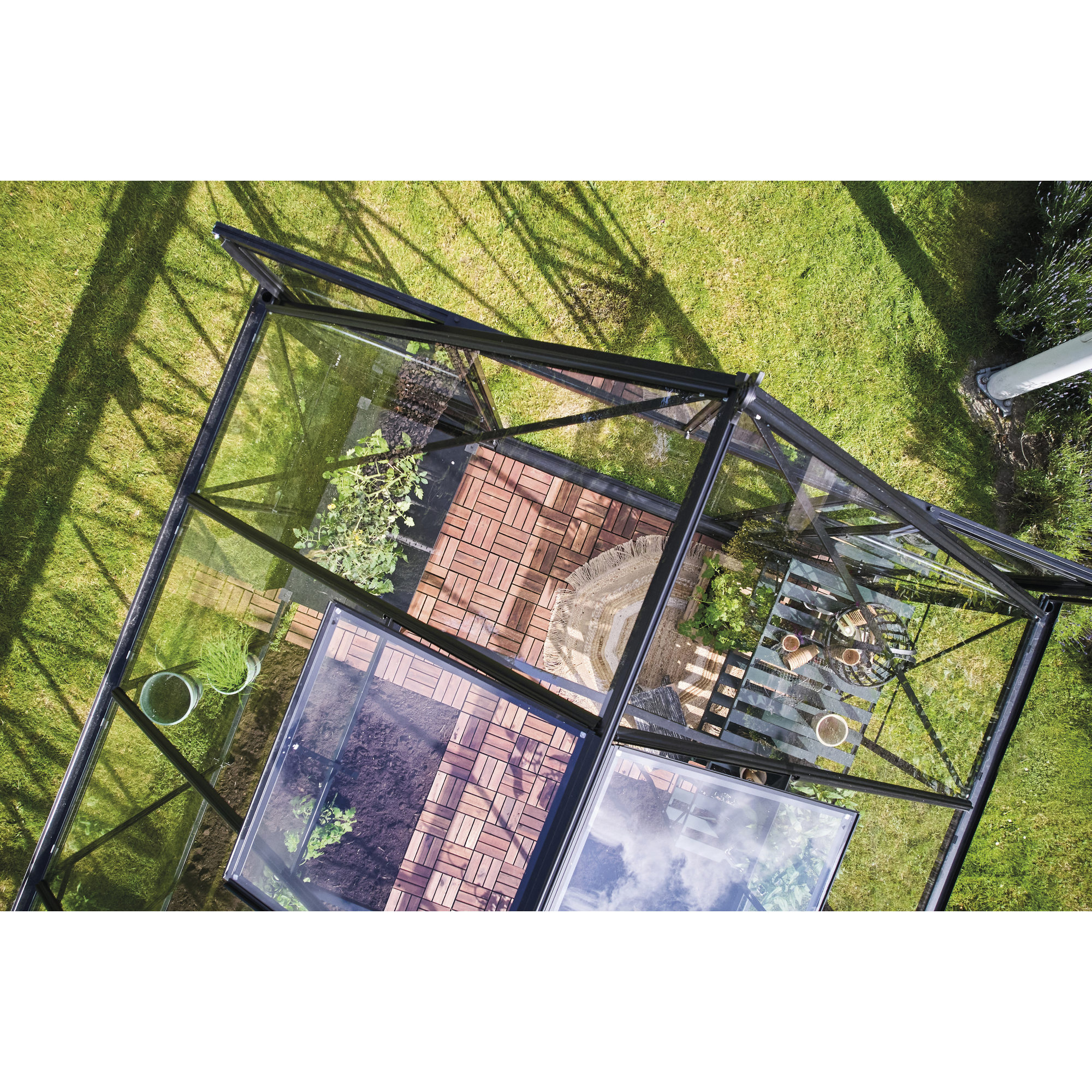 Montageleisten-Set für 'Icon 8' 8,1 m² Gewächshaus mit 3 mm Sicherheitsglas