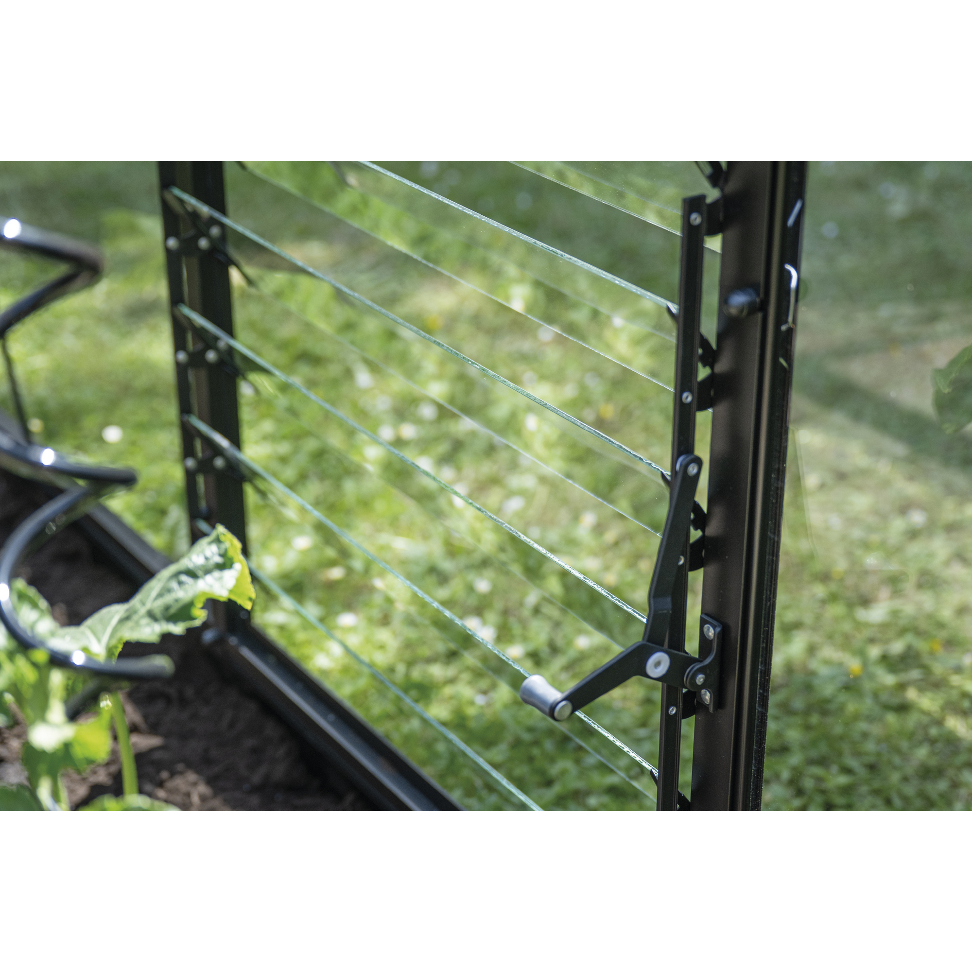 Lamellenlüfter-Set für Gewächshaus 'ICON Planthouse' und 'ICON Lean-To' schwarz