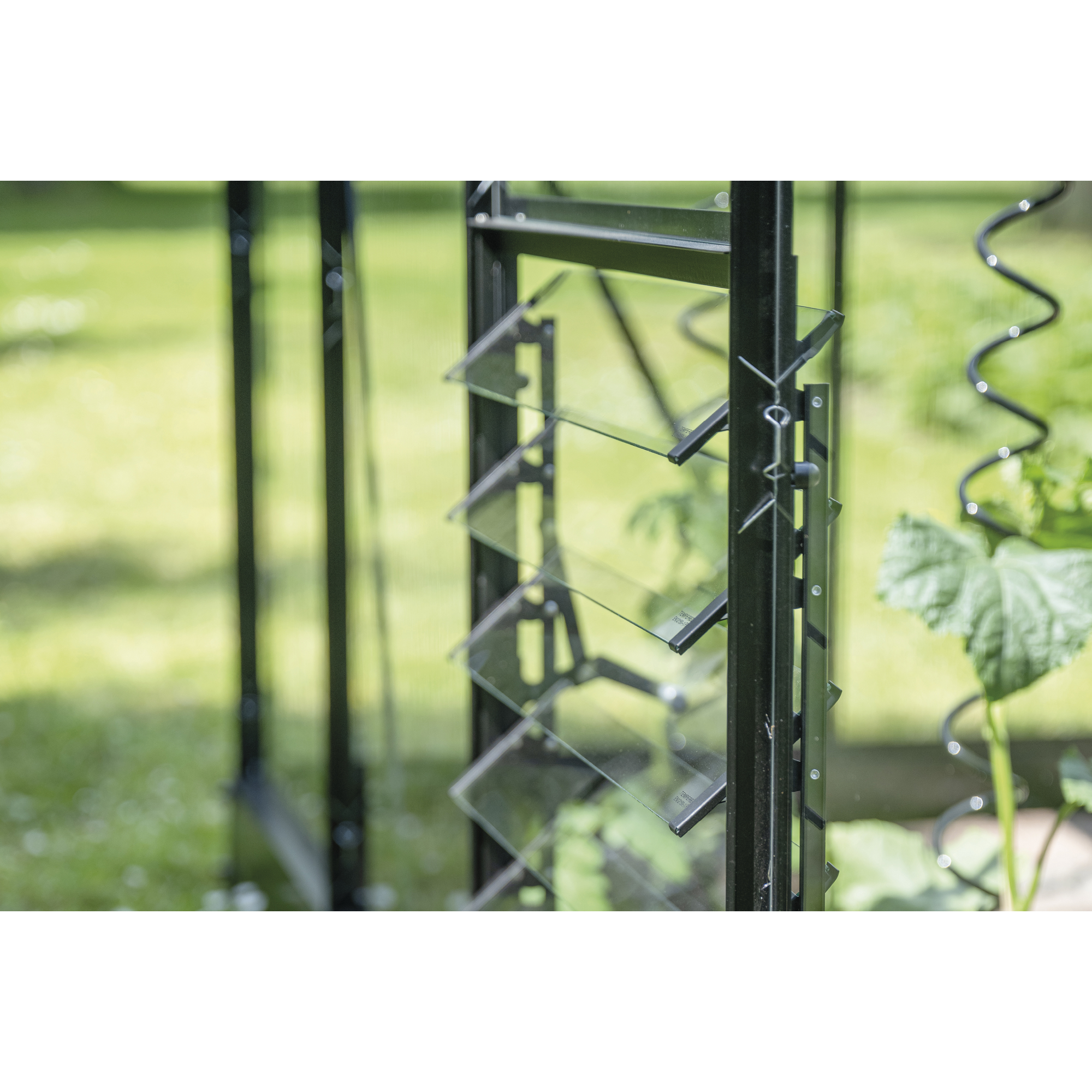 Lamellenlüfter-Set für Gewächshaus 'ICON Planthouse' und 'ICON Lean-To' schwarz