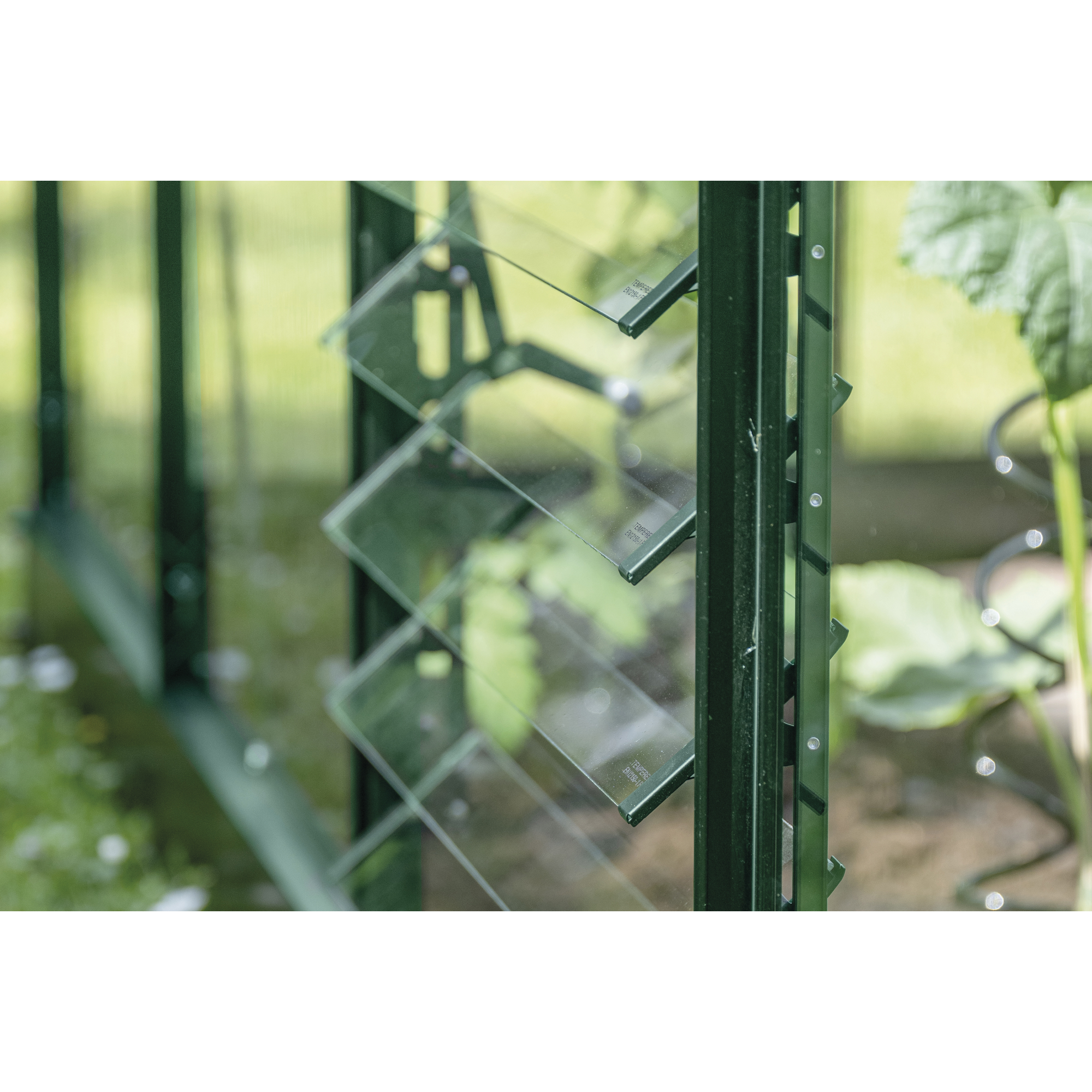 Lamellenlüfter-Set für Gewächshaus 'ICON' grün