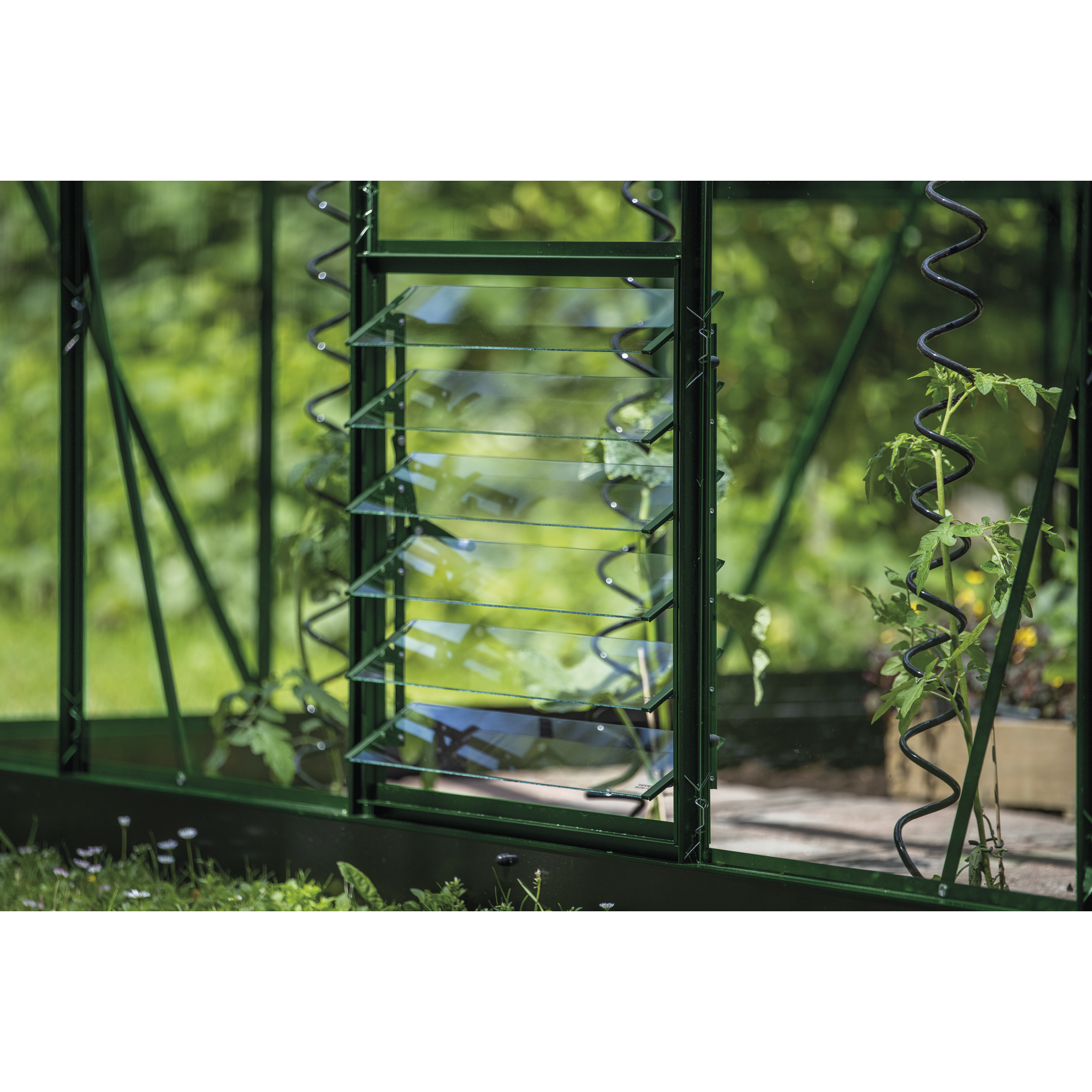 Lamellenlüfter-Set für Gewächshaus 'ICON Planthouse' und 'ICON Lean-To' grün