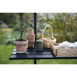 Klapptisch für Gewächshaus 470 x 55 cm schwarz