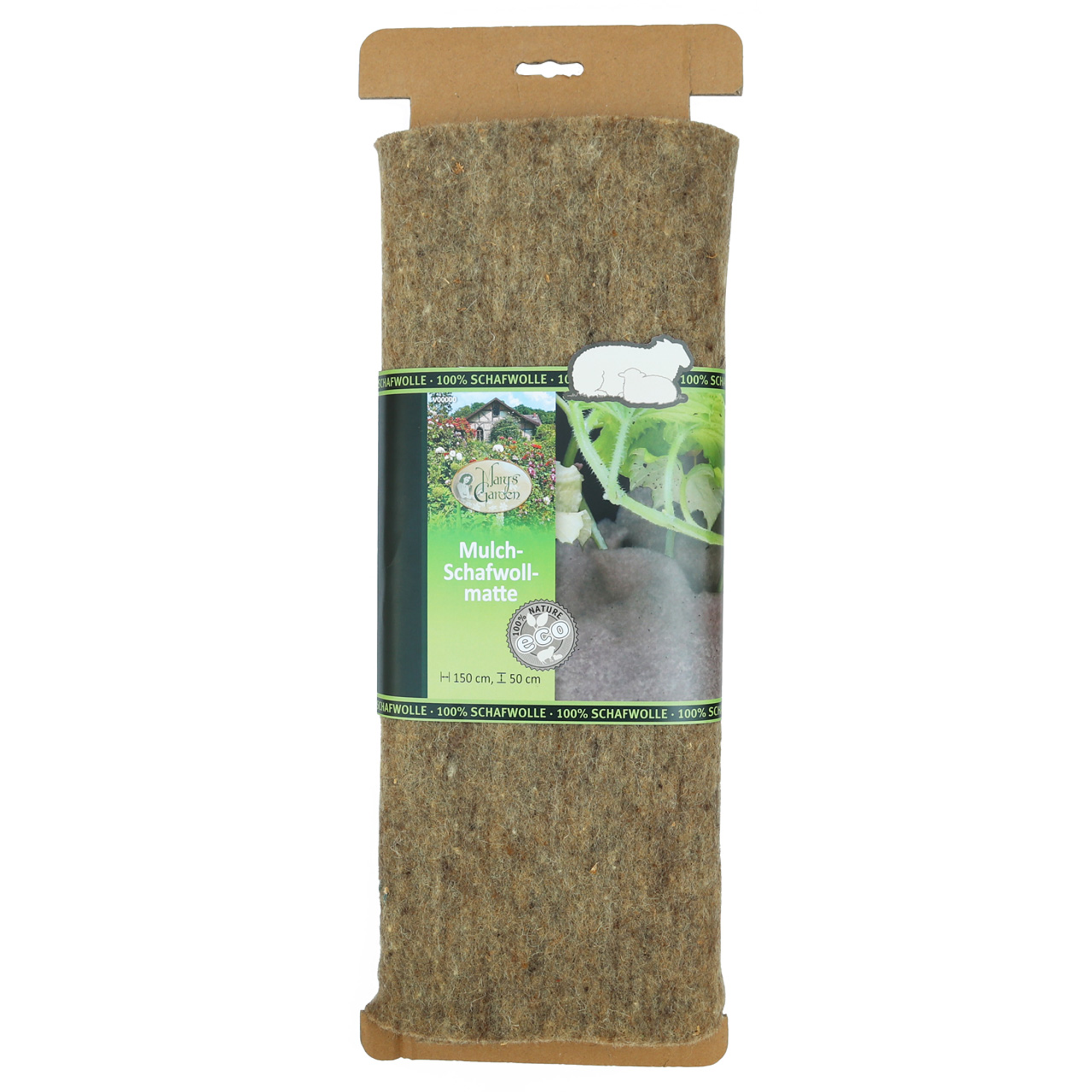 Mulch-Schafwollmatte 150 x 50 cm