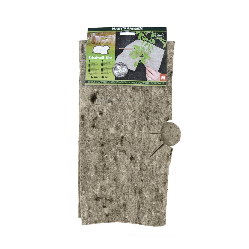 Schafwoll-Disc M 37 x 37 cm für Beet und Pflanzkübel