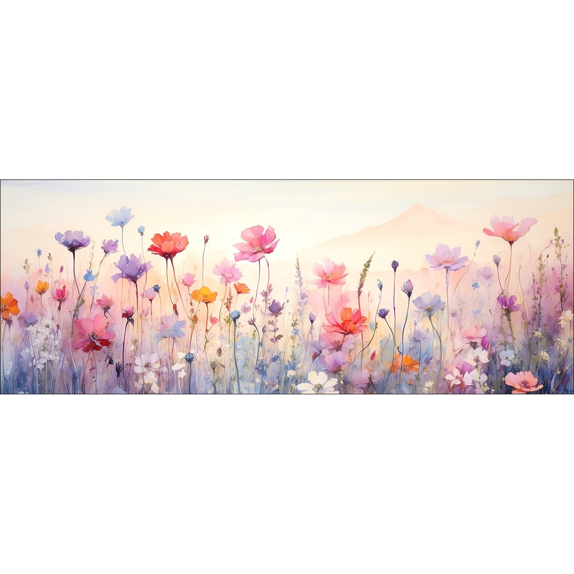 Leinwandbild Canvas-Art 'Wildflower V' 30 x 80 cm