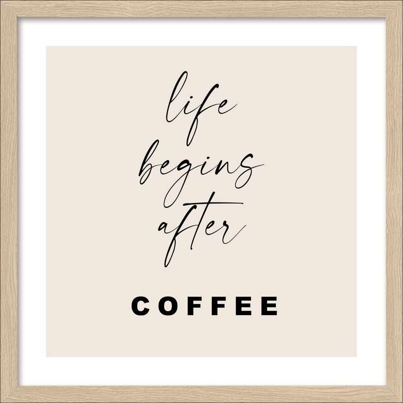 Kunstdruck Framed-Art Slim Scandic 'After Coffee' 33 x 33 cm gerahmt