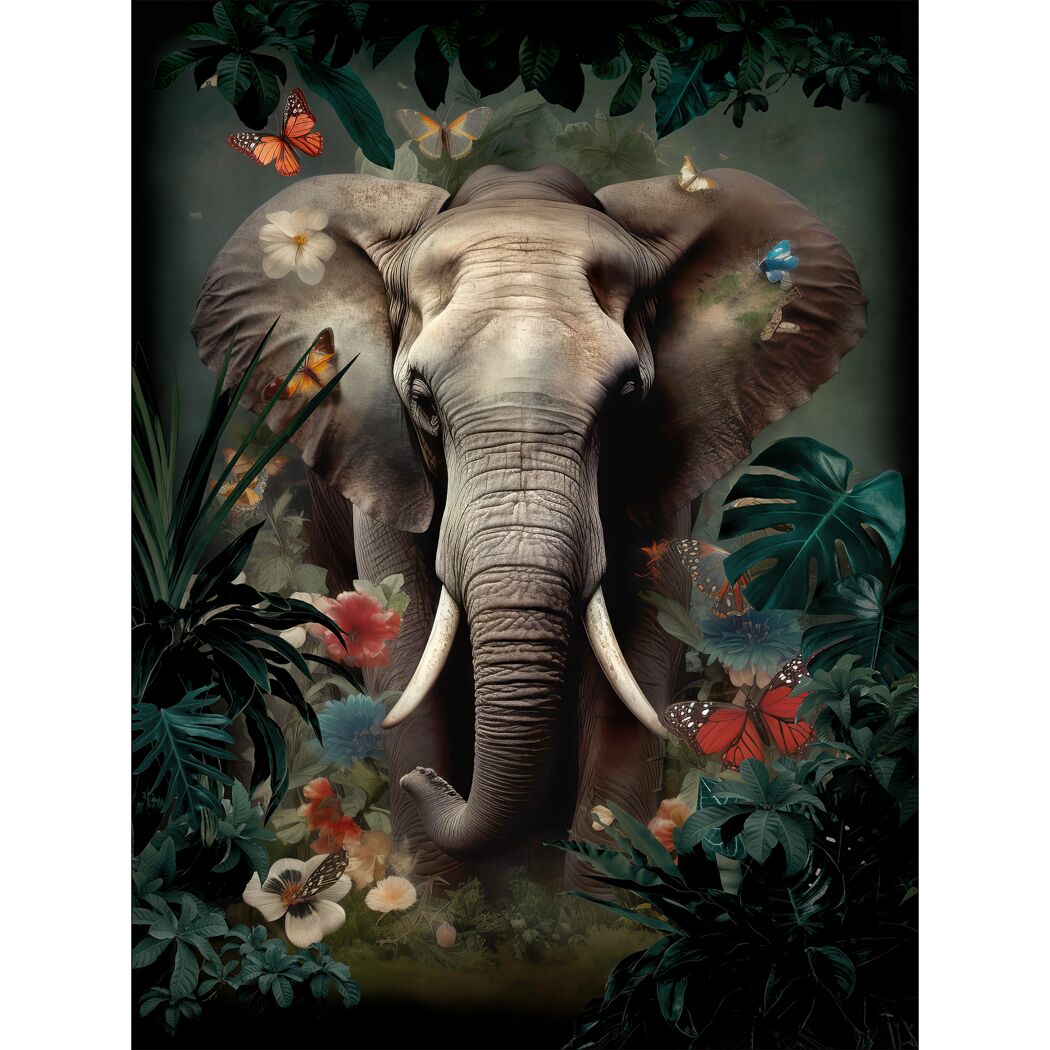 Leinwandbild Canvas-Art 'Elephant' 90 x 120 cm