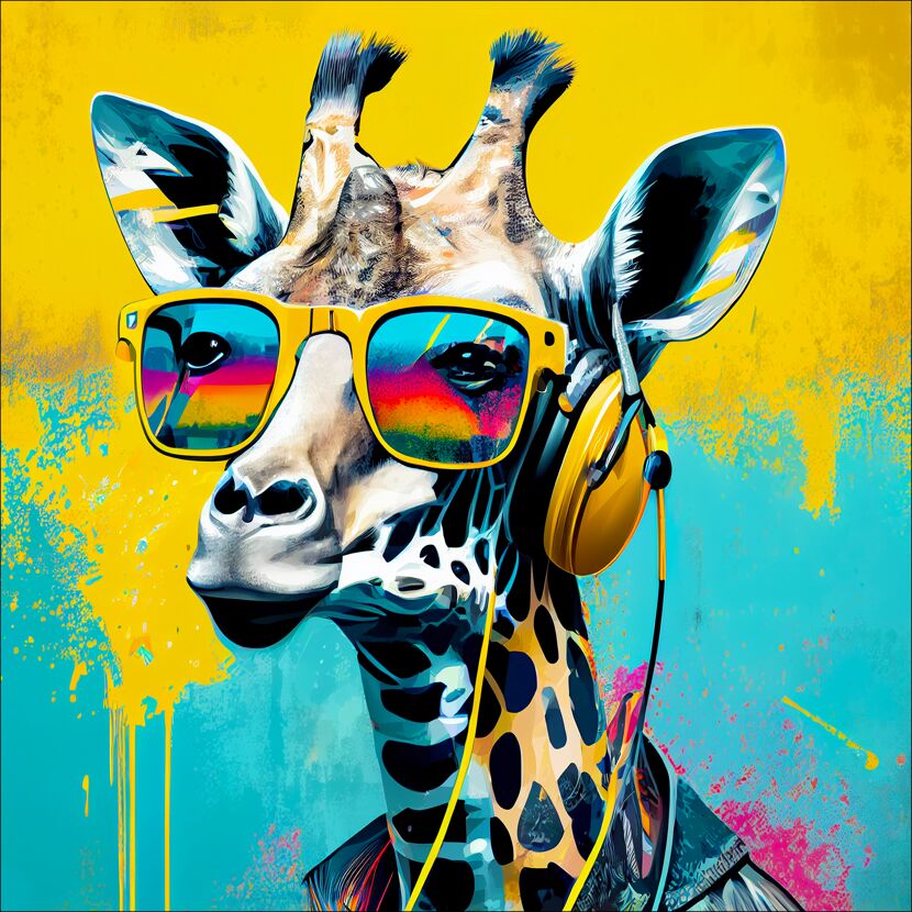 Leinwandbild Canvas-Art 'Headphones II' 30 x 30 cm