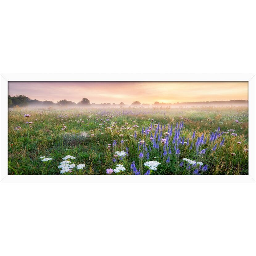 Kunstdruck Framed-Art oversized 'Morning Haze' 130 x 60 cm gerahmt