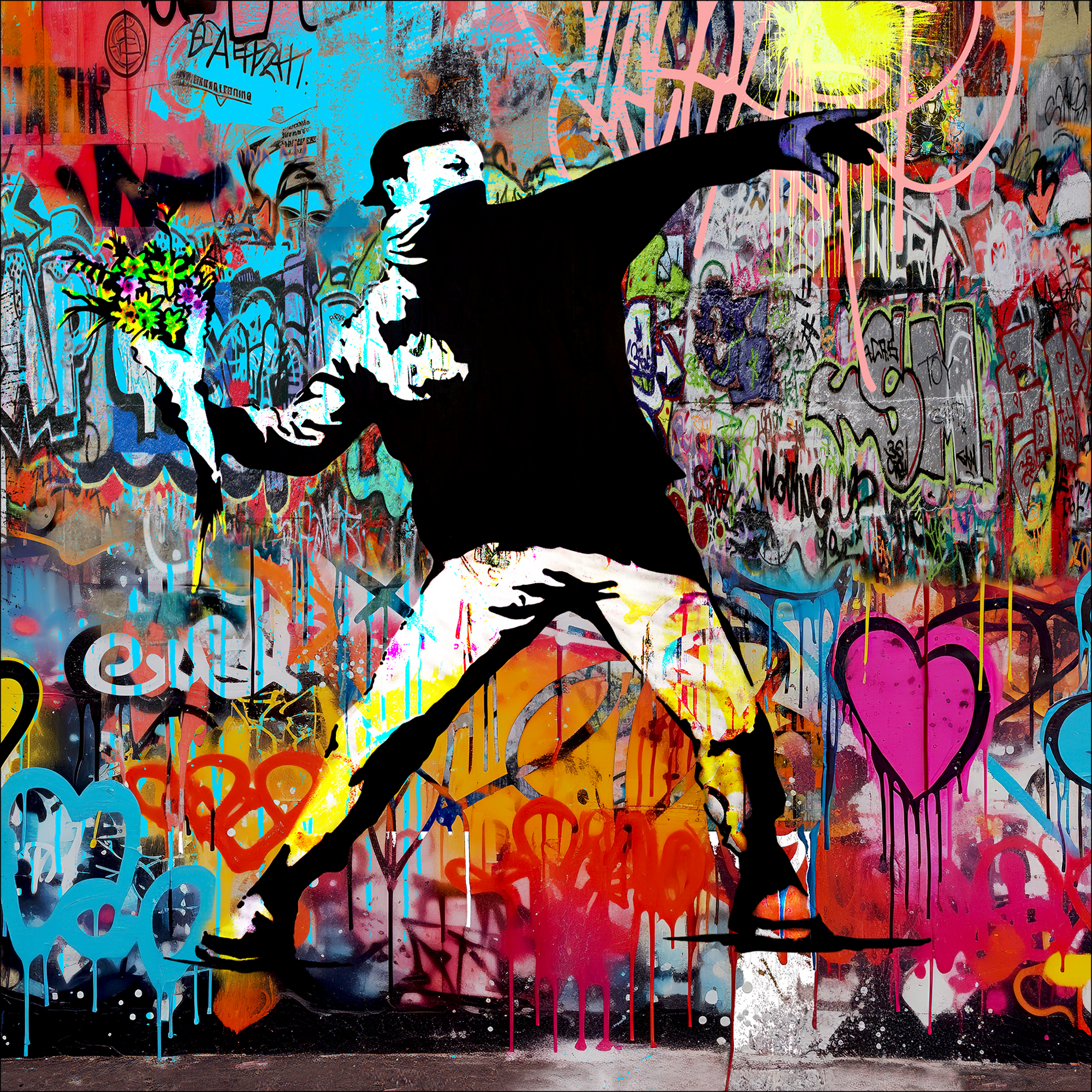 Leinwandbild Canvas-Art 'Protest' 40 x 40 cm