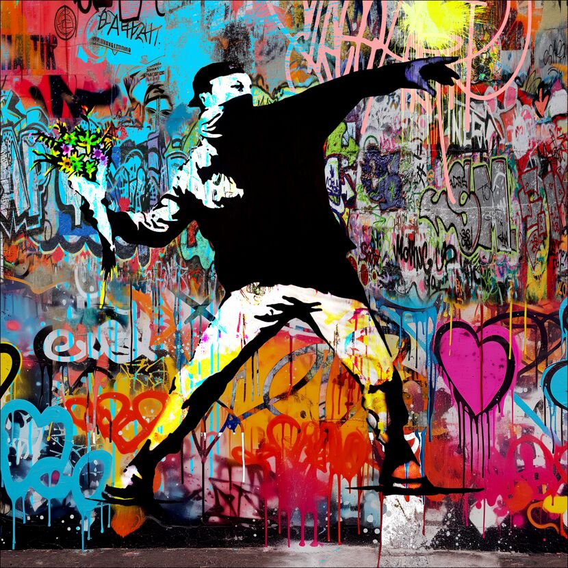Leinwandbild Canvas-Art 'Protest' 40 x 40 cm