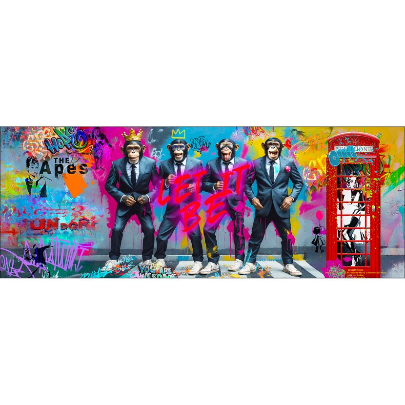 Leinwandbild Canvas-Art 'Graffiti Gang' 80 x 30 cm