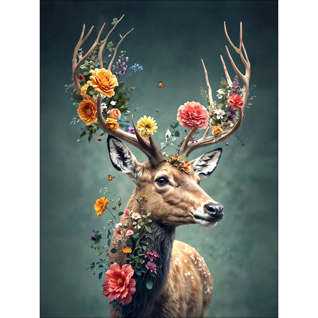 Leinwandbild Canvas-Art 'Flowers III' 60 x 80 cm