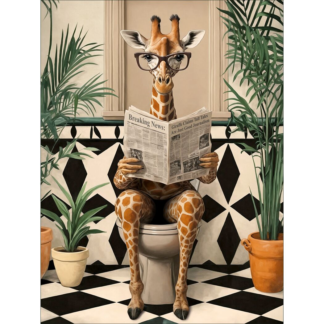 Leinwandbild Canvas-Art 'Giraffe' 60 x 80 cm
