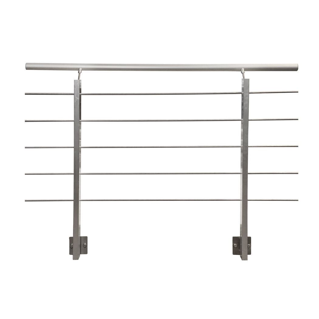 Geländerset 'CB1' Aluminium eloxiert seitliche Montage 1500 mm