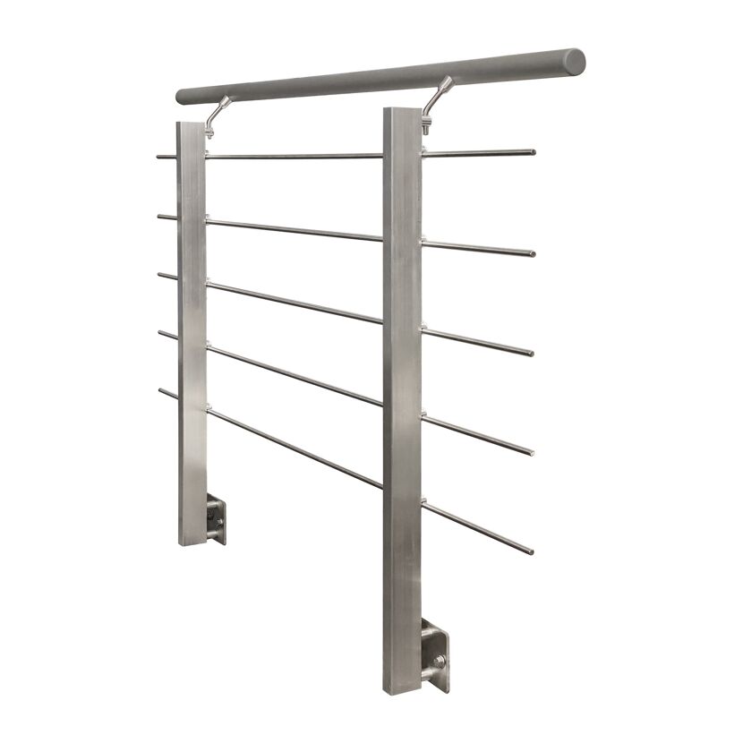 Geländerset 'CB1' Aluminium eloxiert seitliche Montage 1500 mm