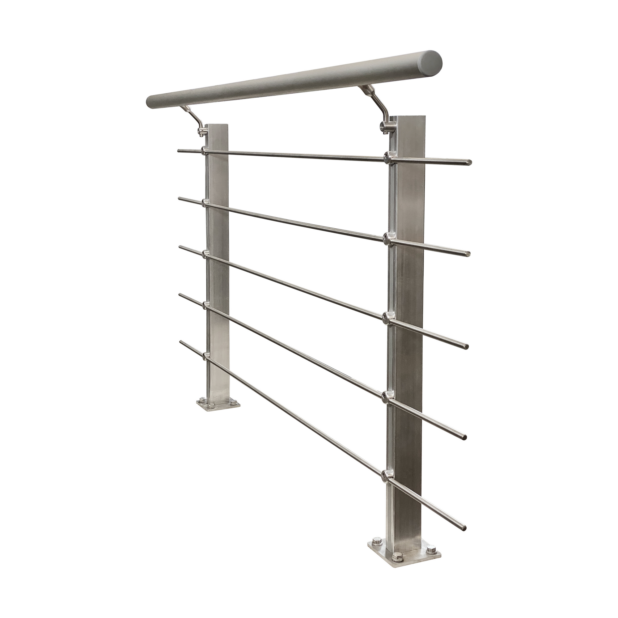 Geländerset 'CB2' Aluminium eloxiert Bodenmontage 1500 mm