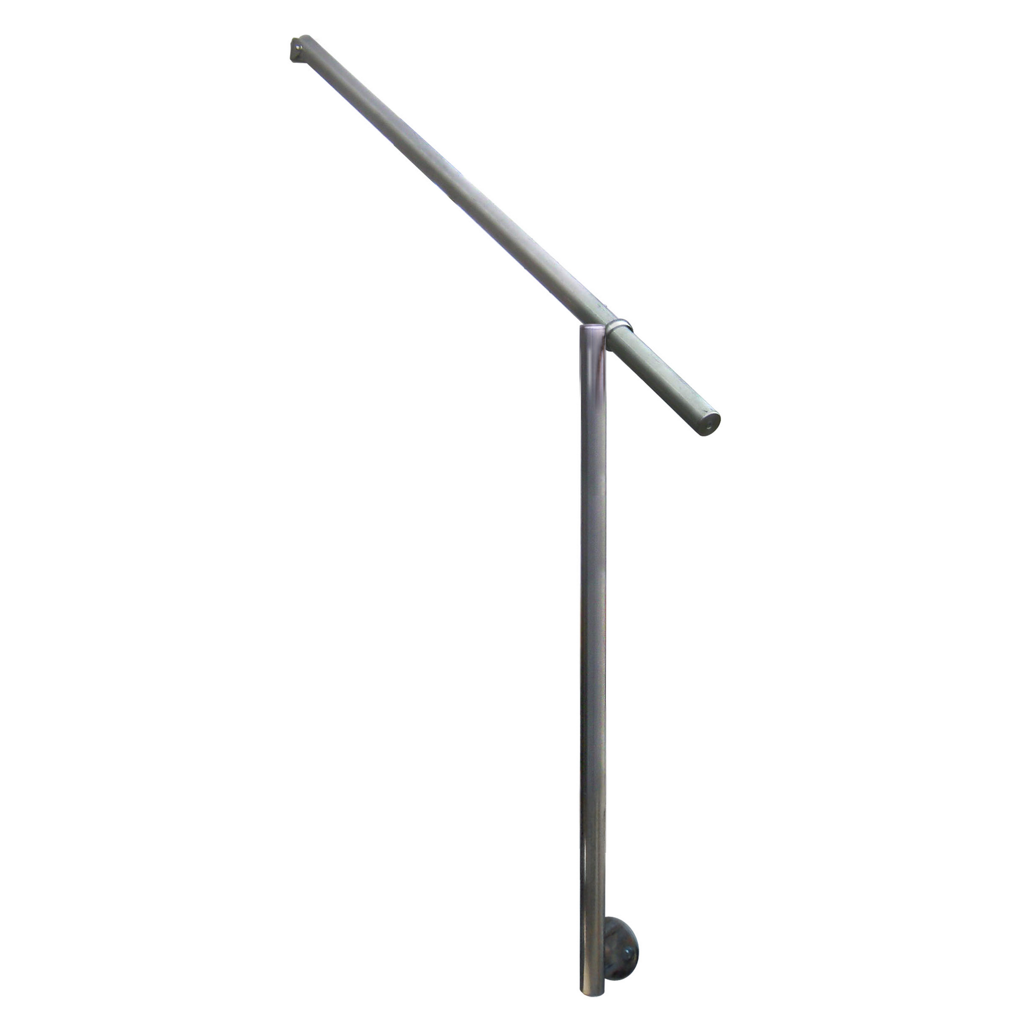 Eingangsgeländer 'GA3' Aluminium eloxiert seitliche Montage 1150 mm