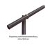 Eingangsgeländer 'GA5' Aluminium anthrazit Bodenmontage 1150 mm