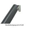Eingangsgeländer 'GA5' Aluminium anthrazit Bodenmontage 1150 mm