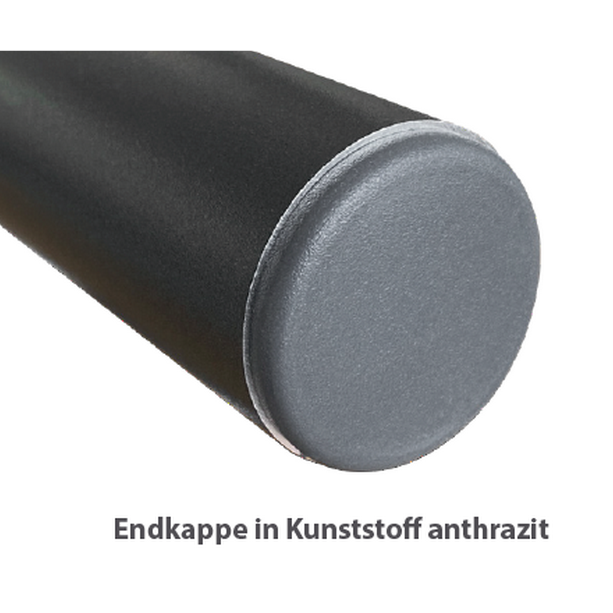 Eingangsgeländer 'GA5' Aluminium anthrazit Bodenmontage 1150 mm