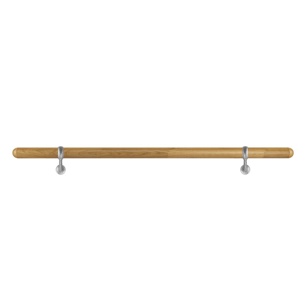 Handlaufset 'H22' Eiche versiegelt Ø 42 x 1500 mm
