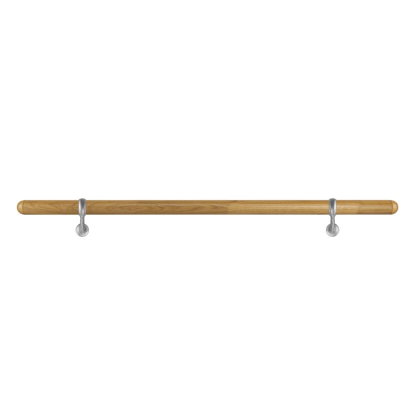 Handlaufset 'H22' Eiche versiegelt Ø 42 x 1500 mm