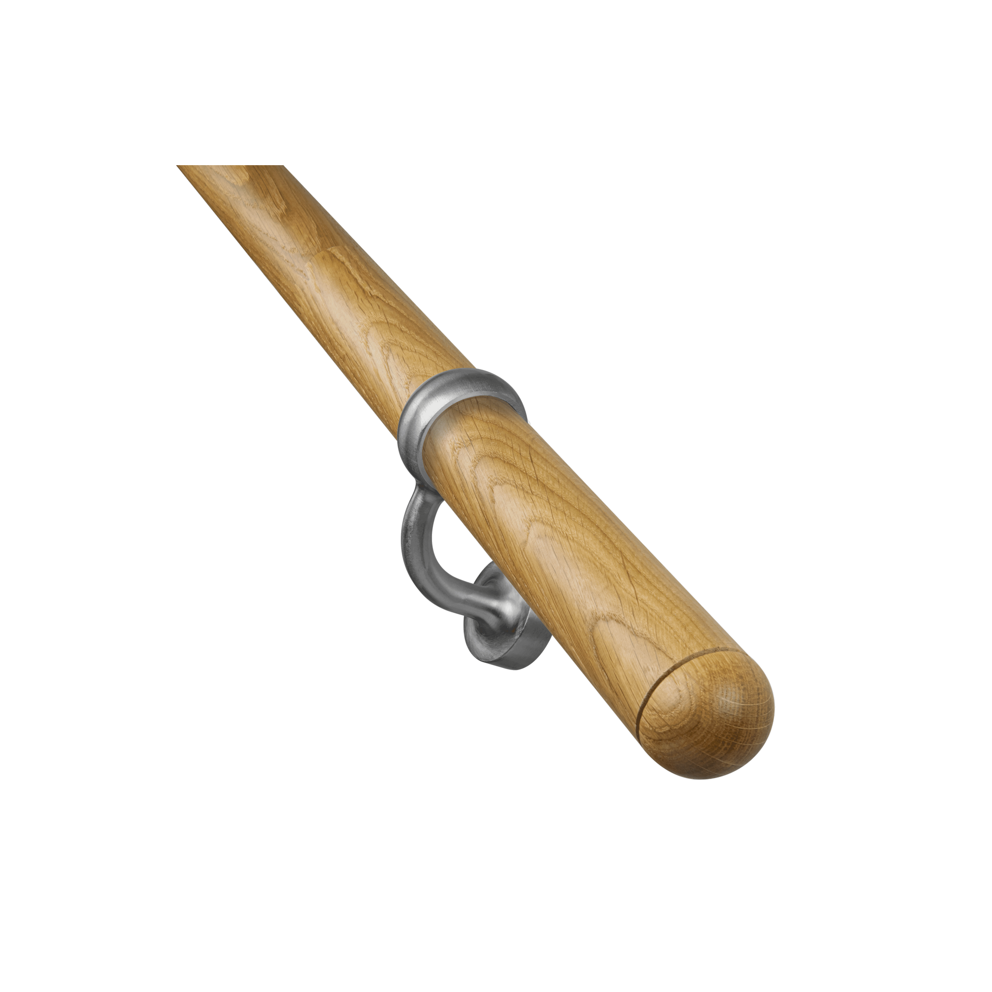 Handlaufset 'H22' Eiche versiegelt Ø 42 x 1500 mm