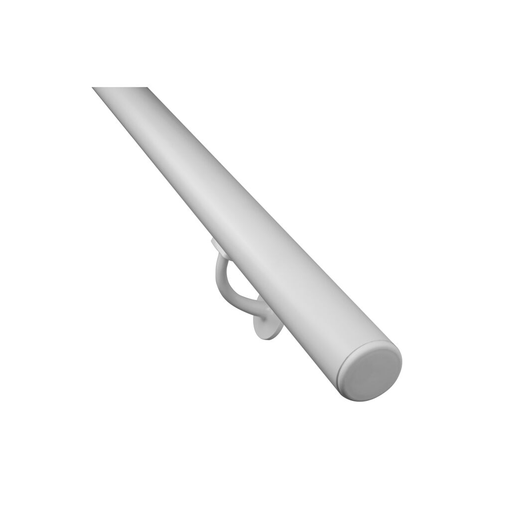 Handlaufset 'H27' Aluminium weiß Ø 42 x 1500 mm