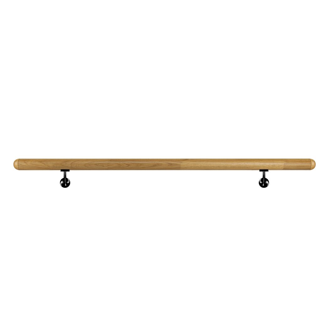 Handlaufset 'H28' Eiche versiegelt Ø 42 x 1500 mm