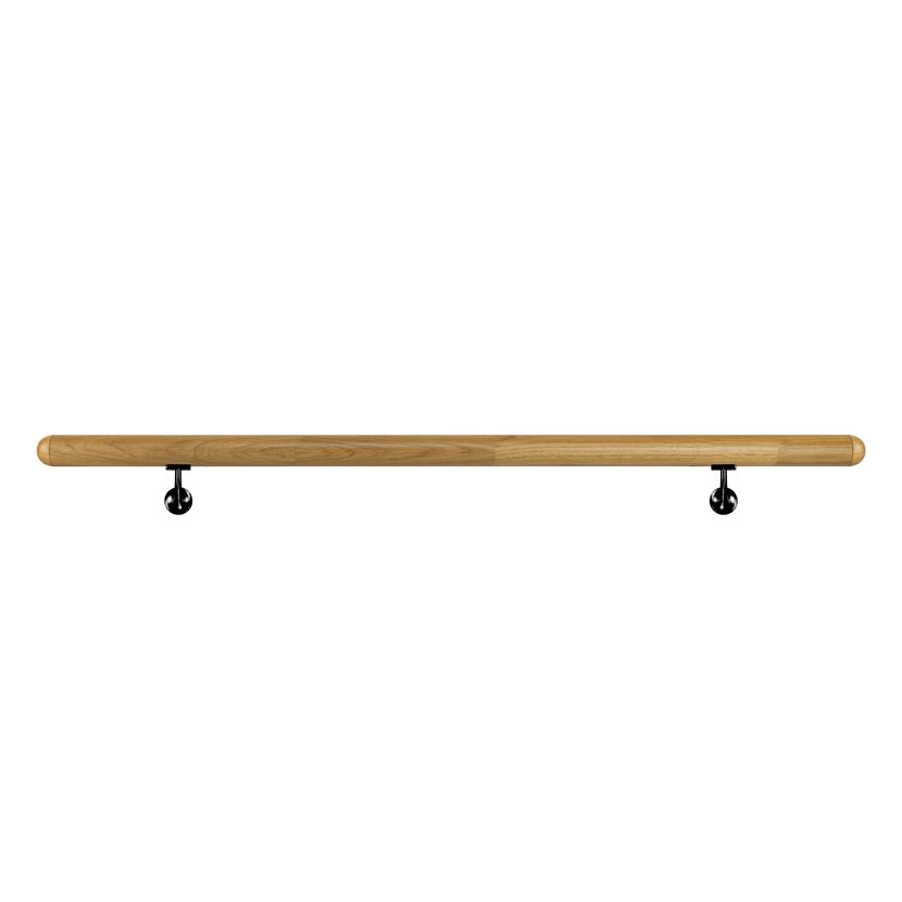 Handlaufset 'H28' Eiche versiegelt Ø 42 x 1500 mm