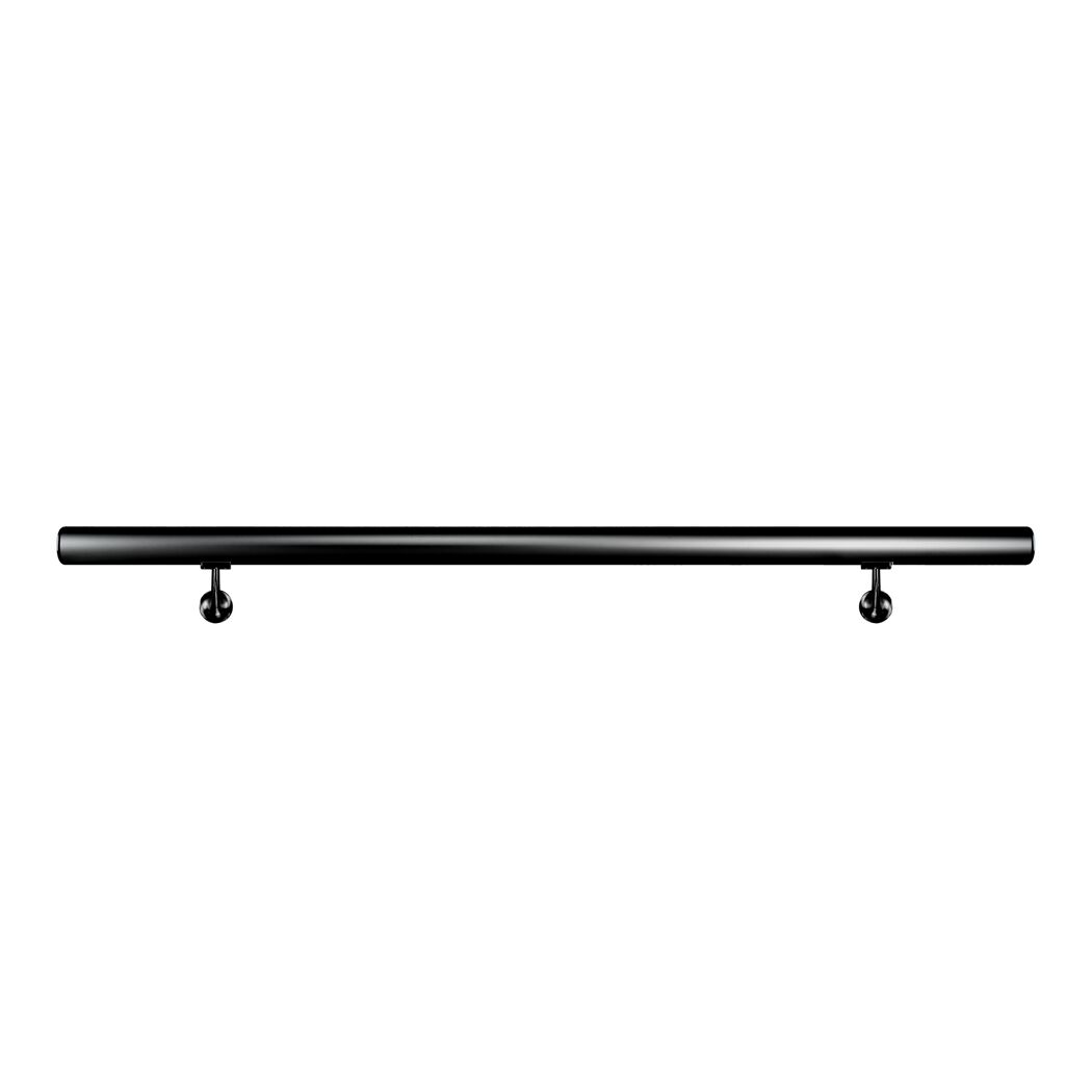 Handlaufset 'H29' Aluminium schwarz Ø 42 x 1500 mm