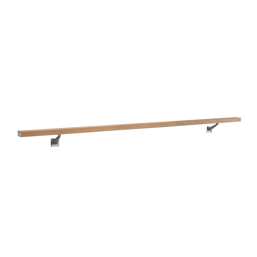 Handlaufset 'HC2' CubeRail Buche roh 50 x 25 x 1200 mm