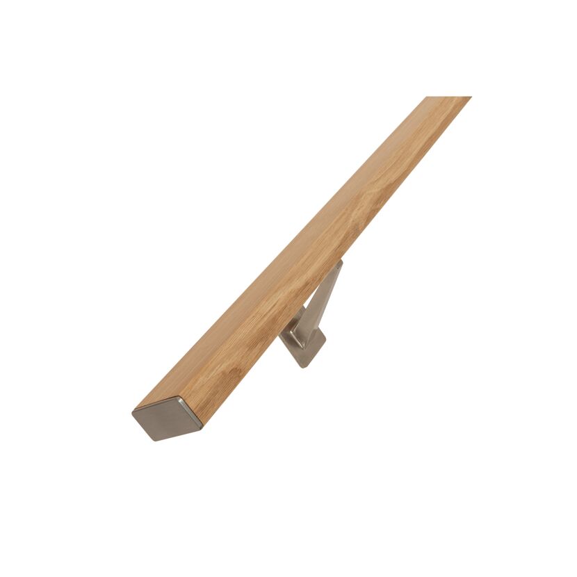Handlaufset 'HC3' CubeRail Eiche roh 50 x 25 x 1200 mm