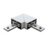 Eckverbindung 'B112' 90° Aluminium/Edelstahl