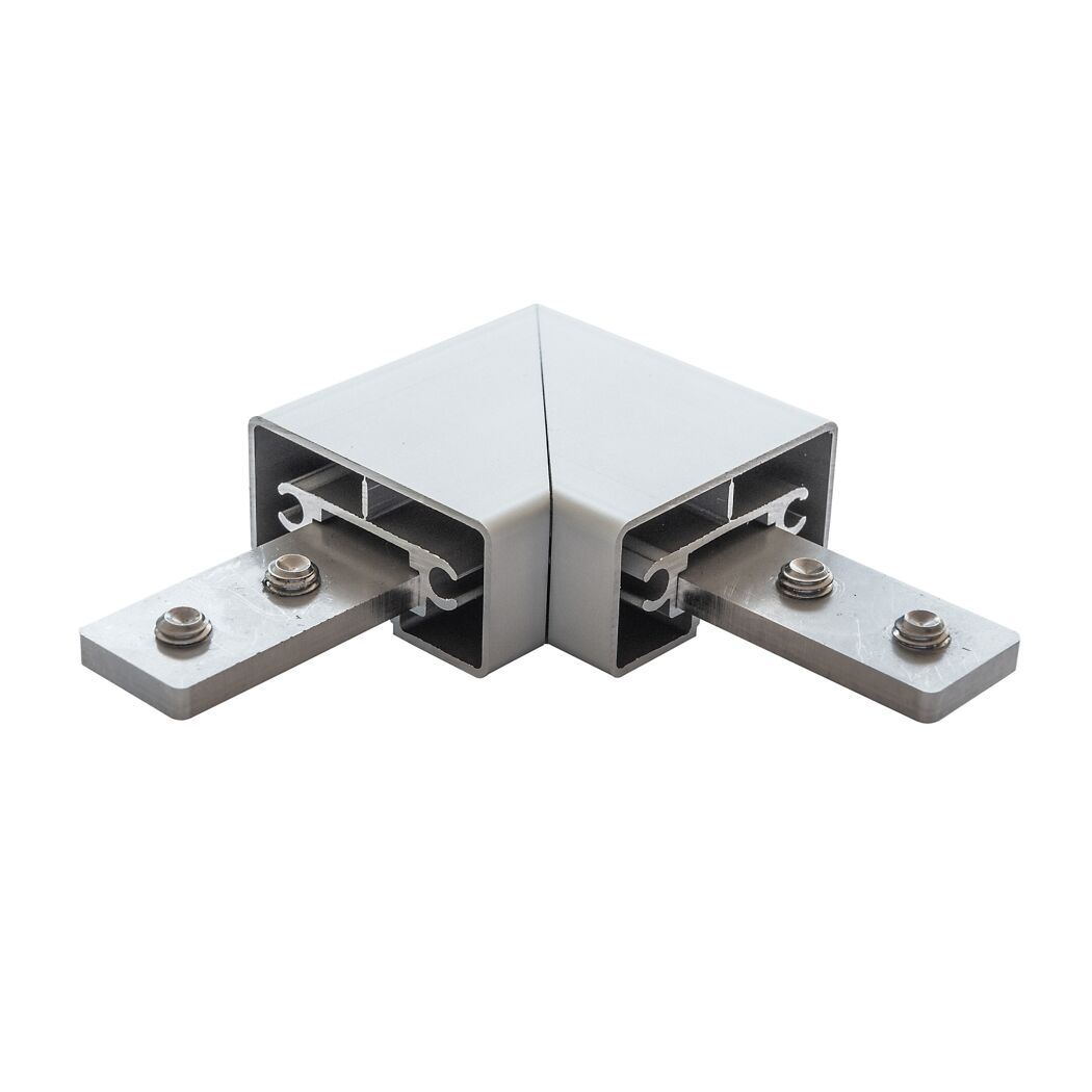 Eckverbindung 'B112' 90° Aluminium/Edelstahl