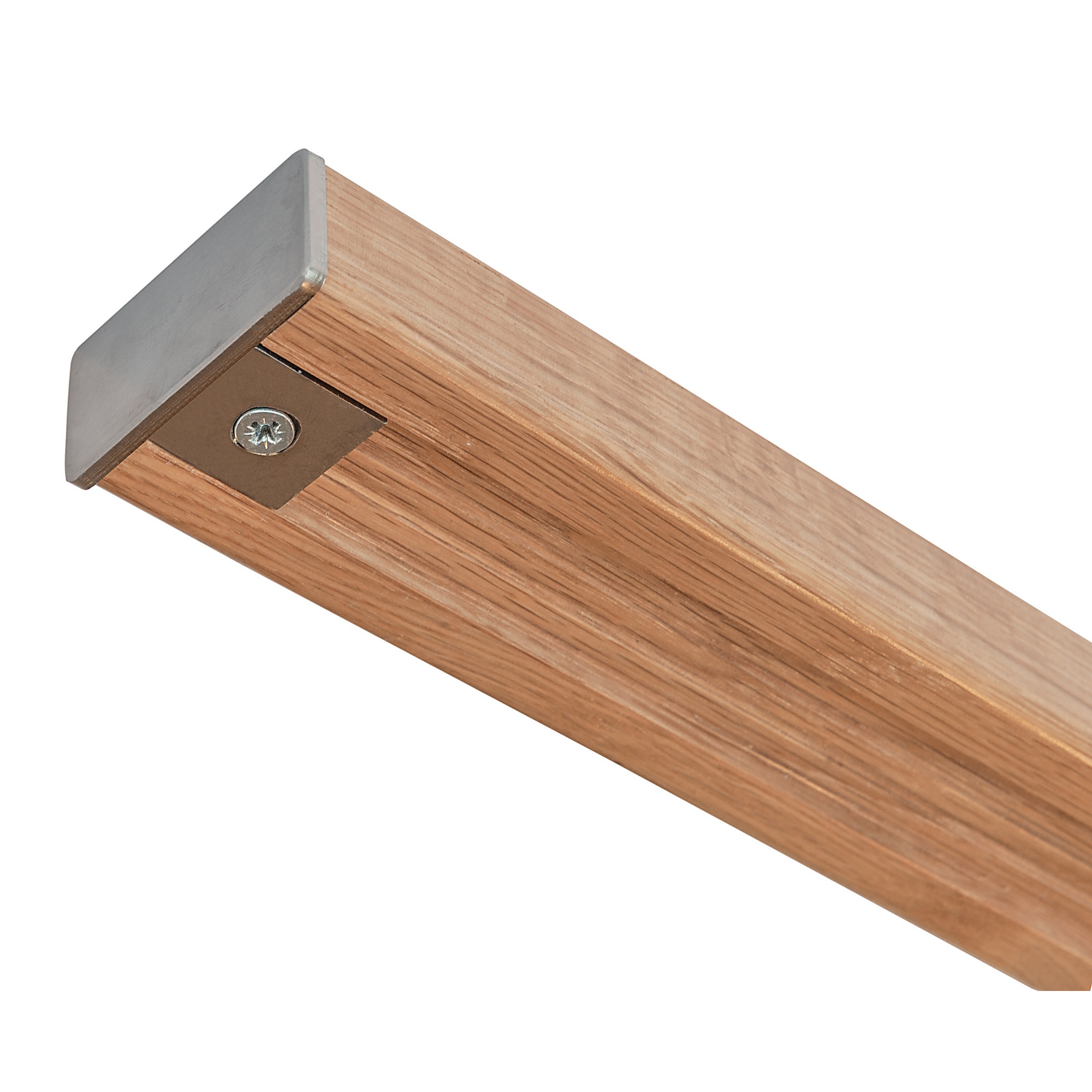 Endkappe 'B122' für Holz-Handlauf 50 x 25 mm Edelstahloptik