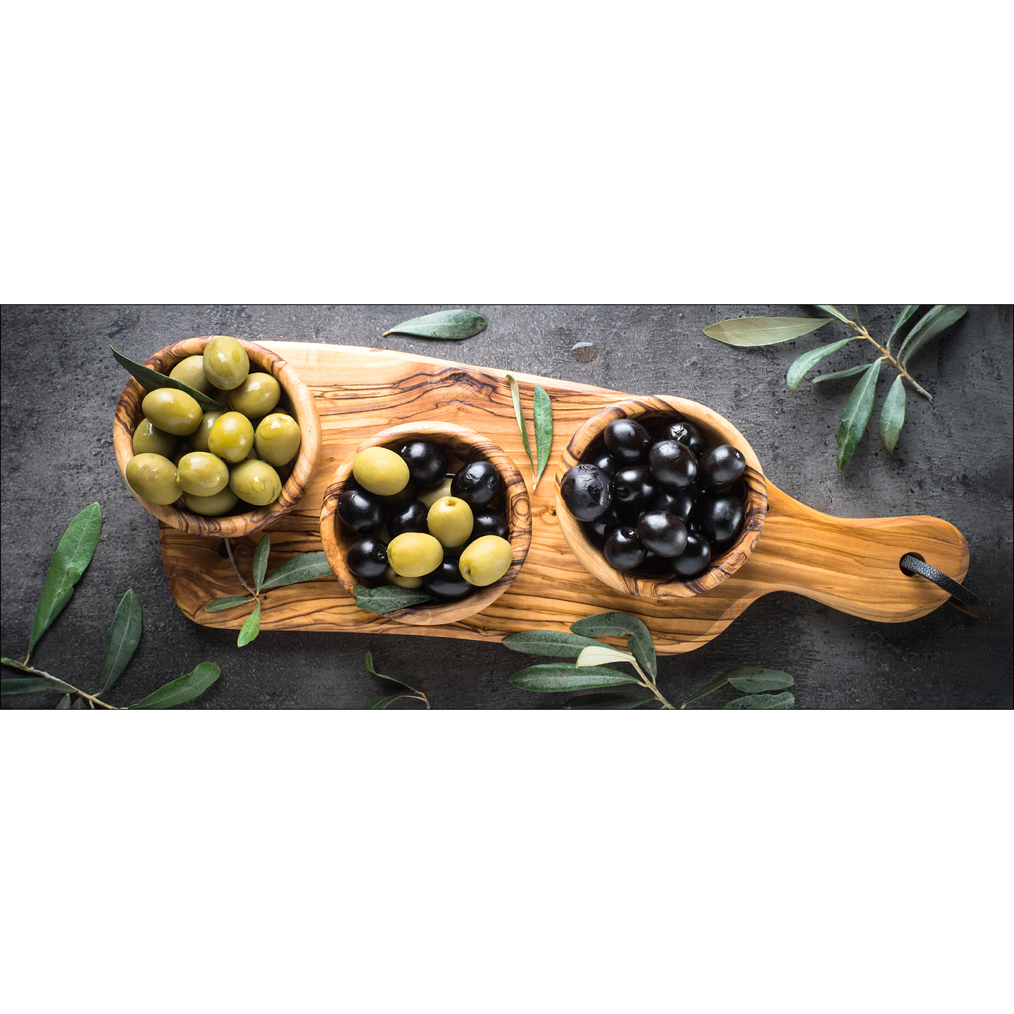 Glasbild Glas-Art 'Food I' 80 x 30 cm