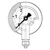 Schnittzeichnung eines Standardmanometers RF40.