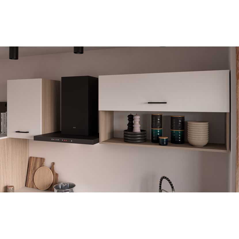 Küchenzeile 'Brünn 203' weiß matt/Eiche Barista 203 x 200 x 60 cm