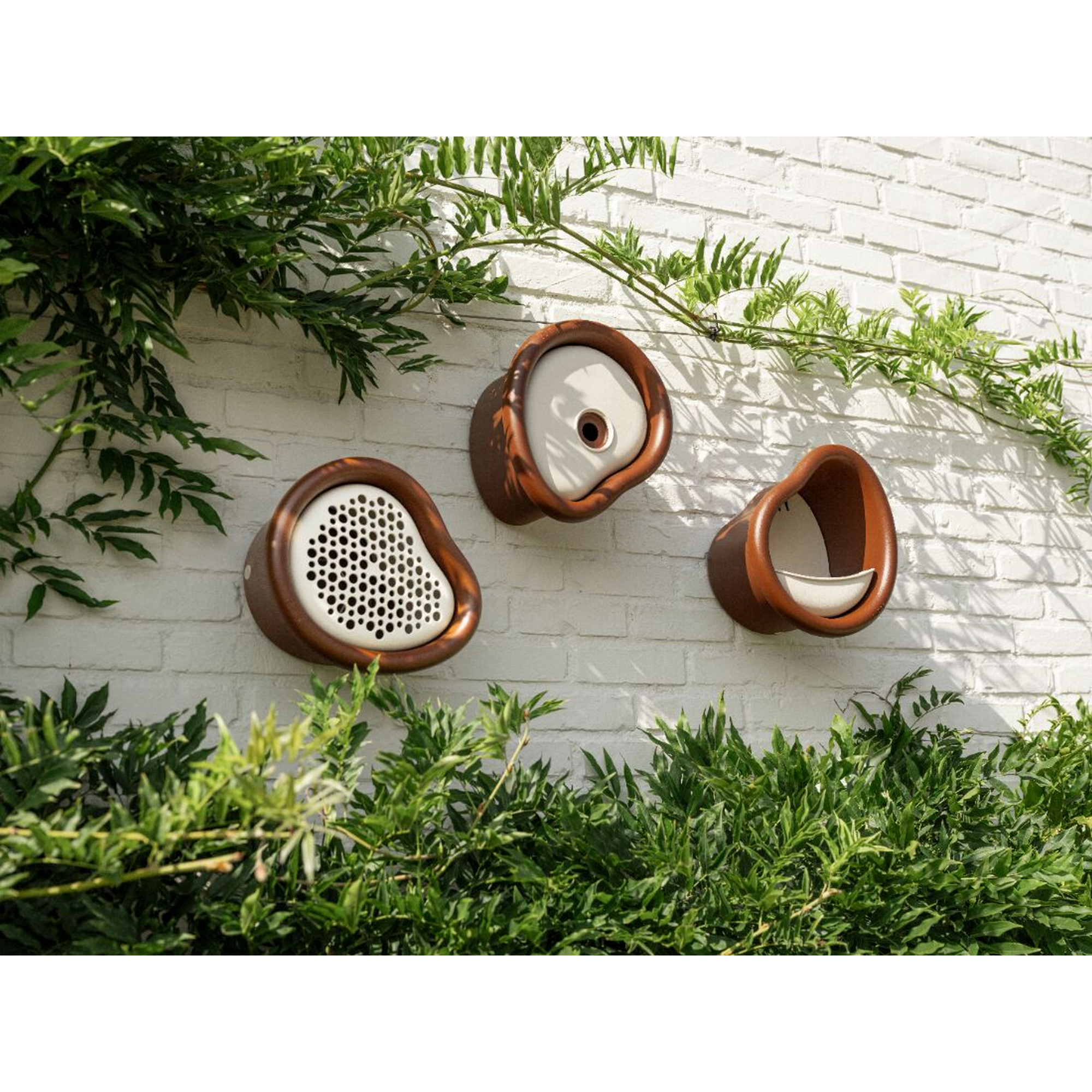 Vogelfutterhaus 'B's organic' 17 x 27,4 x 25 cm braun