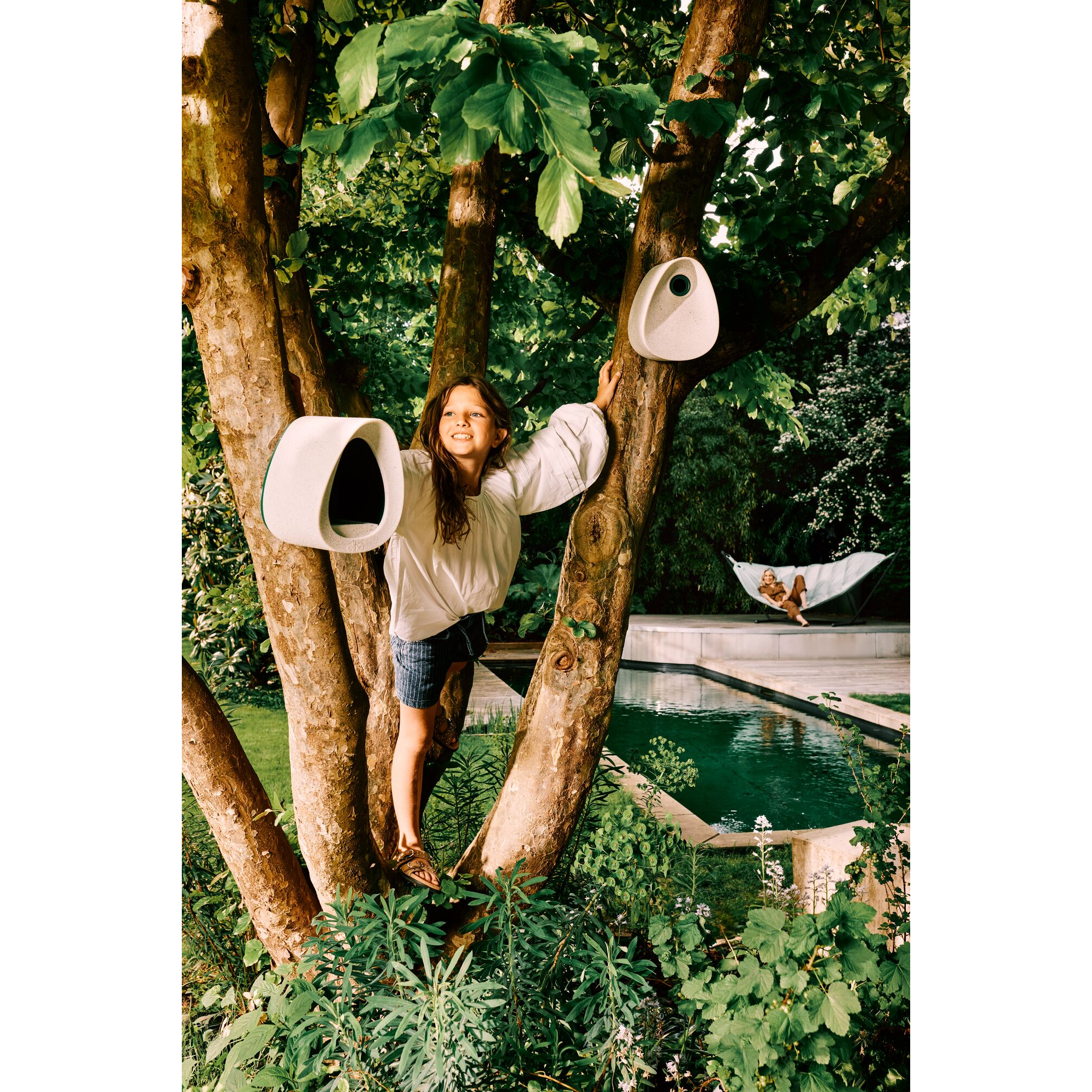 Vogelfutterhaus 'B's essential' 21 x 18 x 23 cm grau