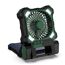 Camping-Ventilator grün Doppel-Solarpanel, LED-Licht 17 x 23 cm