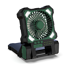Camping-Ventilator grün Doppel-Solarpanel, LED-Licht 17 x 23 cm